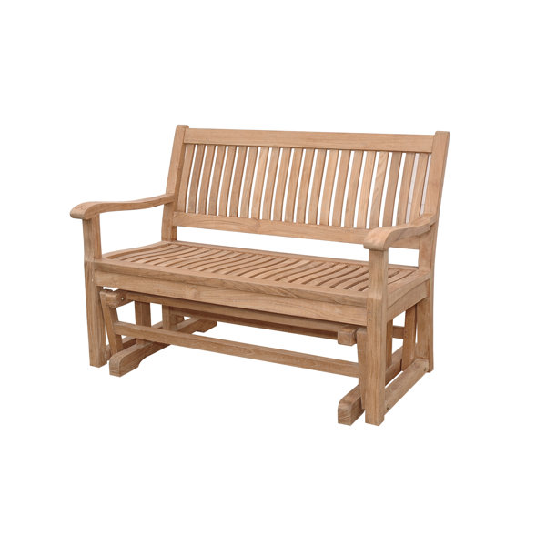 Anderson Teak DelAmo Teak Garden Glider Bench Wayfair